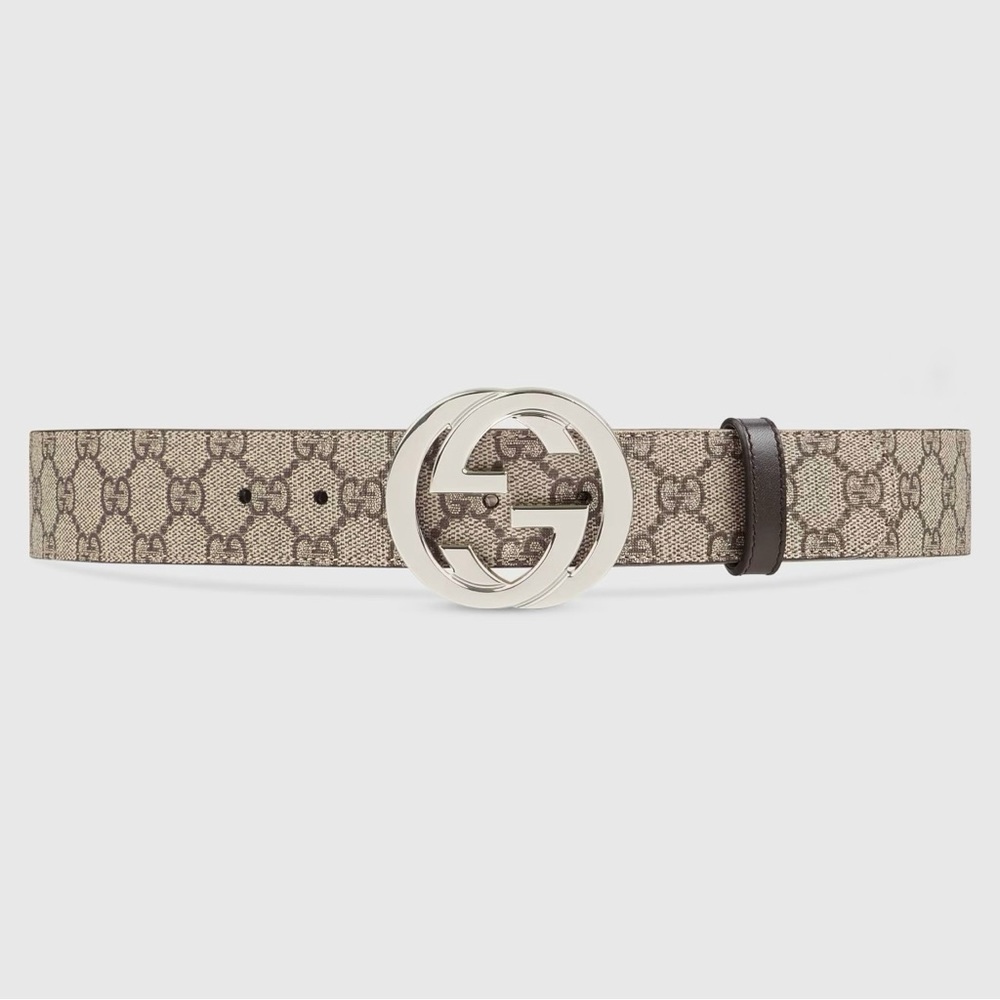GUCCI GG Supreme Belt with G Buckle